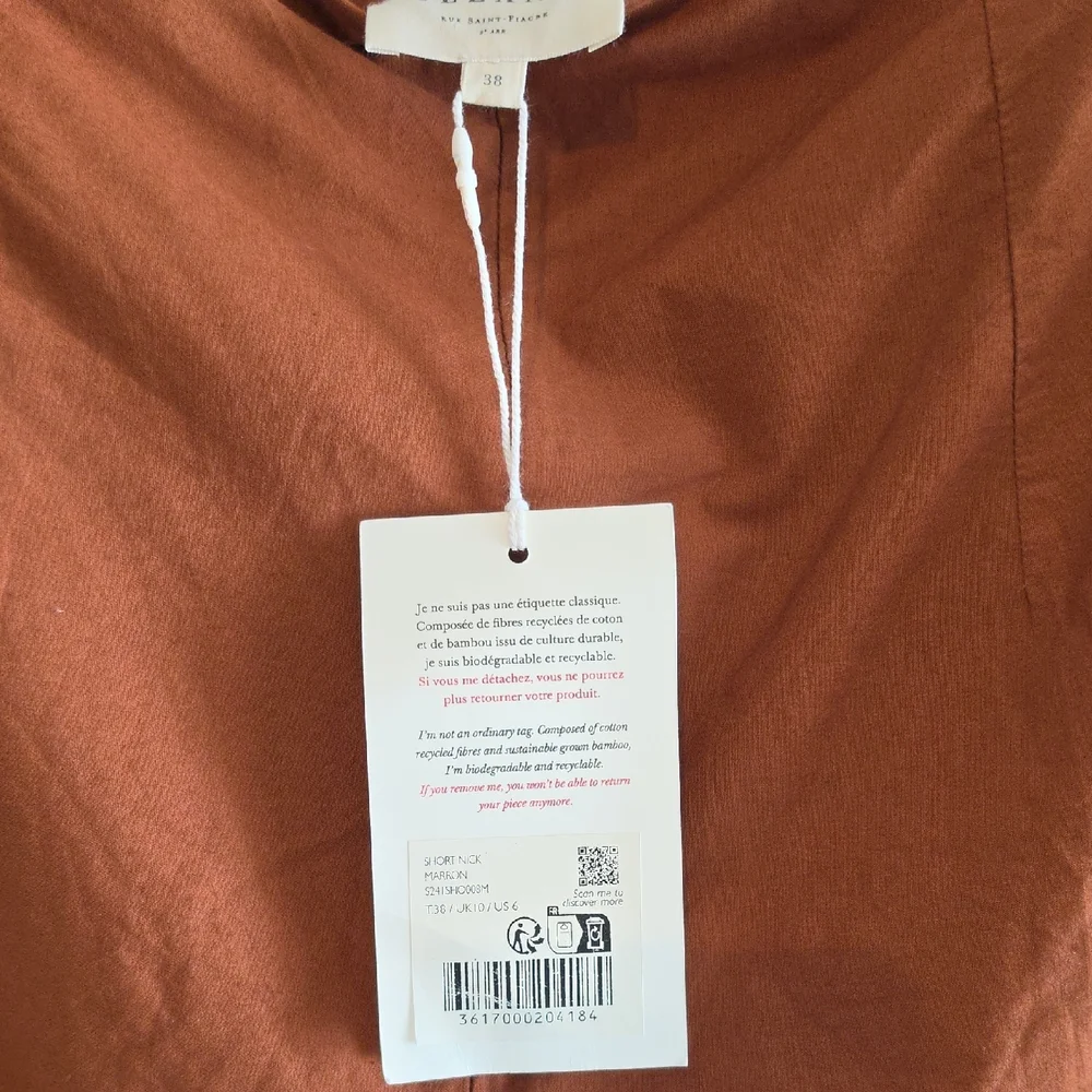 NWT Sezane Nick Shorts Size 38/6 - Picture 2 of 3